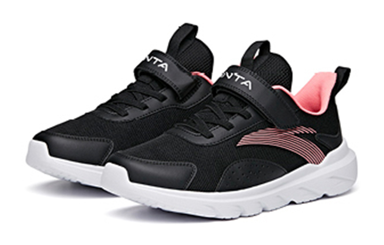 Lookbook (Preschool) Anta Magic Tape Mesh Low 'Black Pink' A322135521B-5