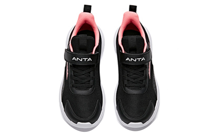 Shop (Preschool) Anta Magic Tape Mesh Low 'Black Pink' A322135521B-5
