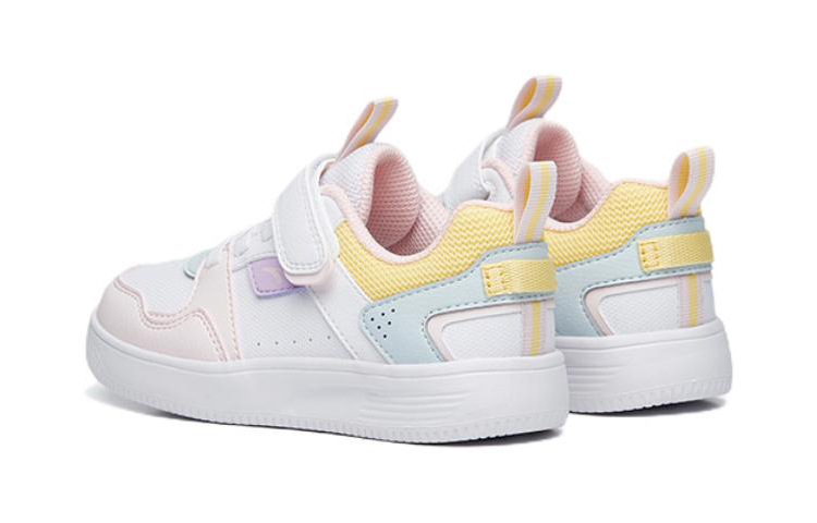 Shop (Preschool) Anta Magic Tape Mesh Low 'White Pink Yellow' A322239933-1