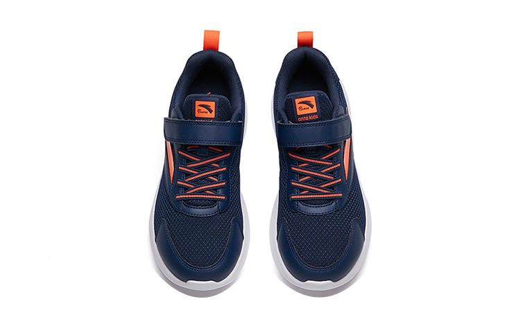 Lookbook (Preschool) Anta Magic Tape Mesh Low Running Shoes 'Blue Orange' A33035561B-8