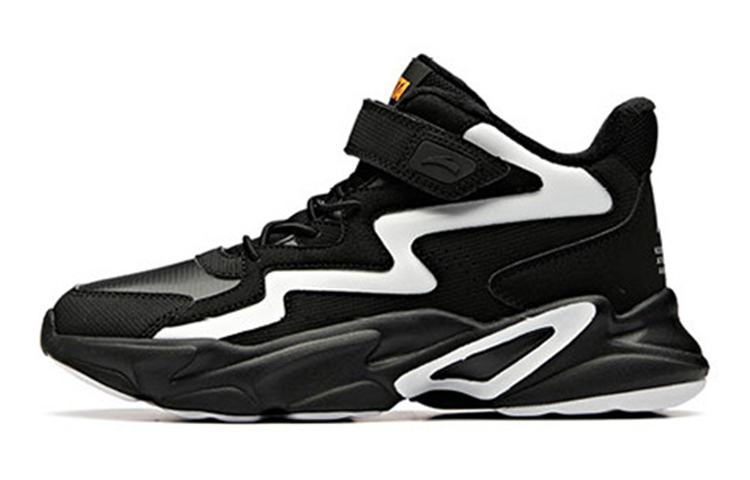 (Preschool) Anta Magic Tape Running Shoe 'Black White' A312146831-1