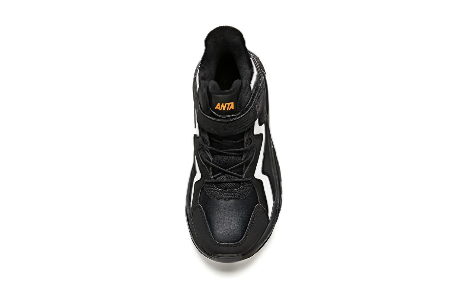 Shop (Preschool) Anta Magic Tape Running Shoe 'Black White' A312146831-1