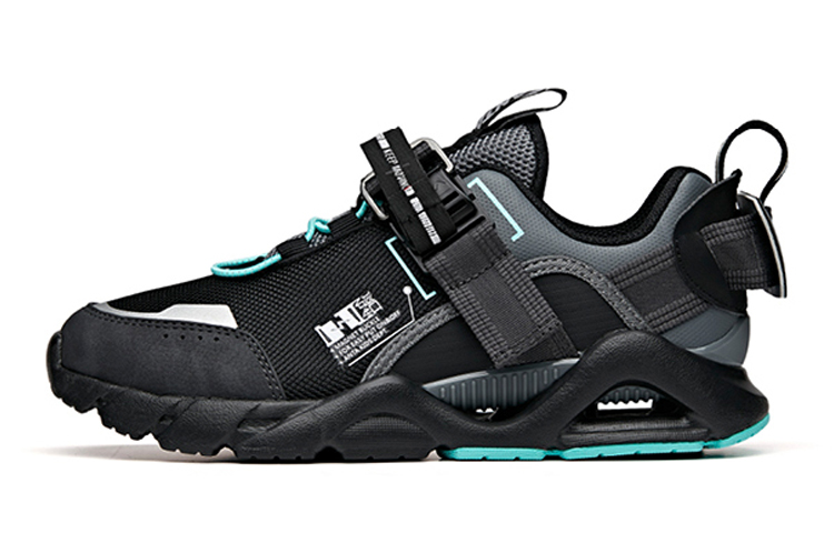 (PS) Anta Mesh Running Shoes 'Black Green'