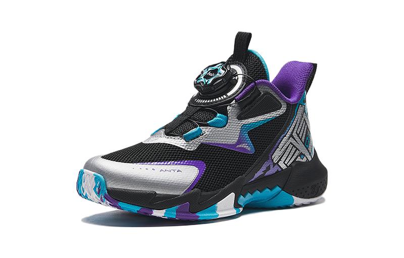 Order (Preschool) Anta Mid-Top 'Black Purple Green' 312339957-1