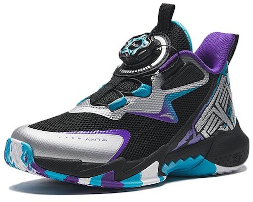 (Preschool) Anta Mid-Top 'Black Purple Green' 312339957-1 Order (Preschool) Anta Mid-Top 'Black Purple Green' 312339957-1