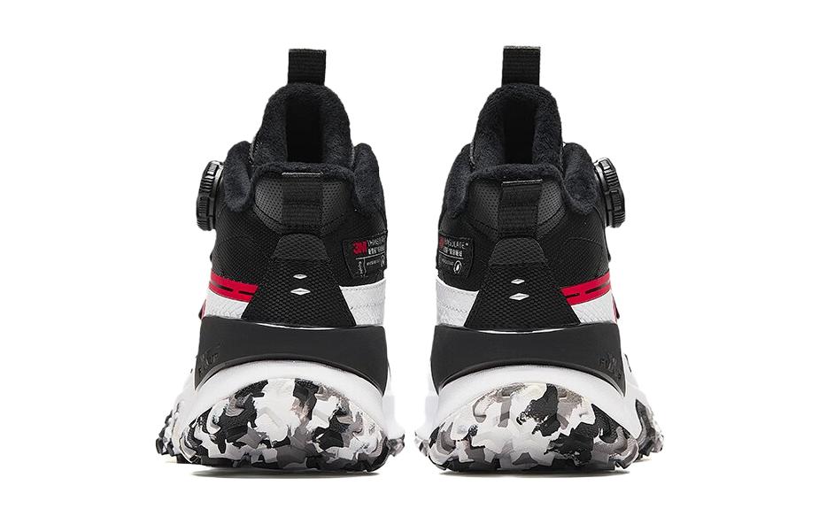 Shop (Preschool) Anta Mid-Top 'Black White Comfort' 312346907N-7