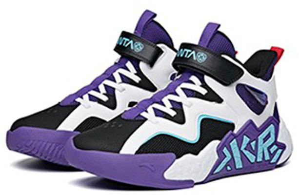 (Preschool) Anta Mid-Top 'Black White Purple - Cement Destroyer' A312131153A-3 Lookbook (Preschool) Anta Mid-Top 'Black White Purple - Cement Destroyer' A312131153A-3