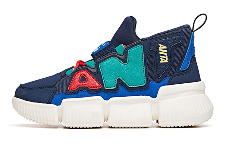 (Preschool) Anta Mid-Top 'Blue Green White' A31038830-1