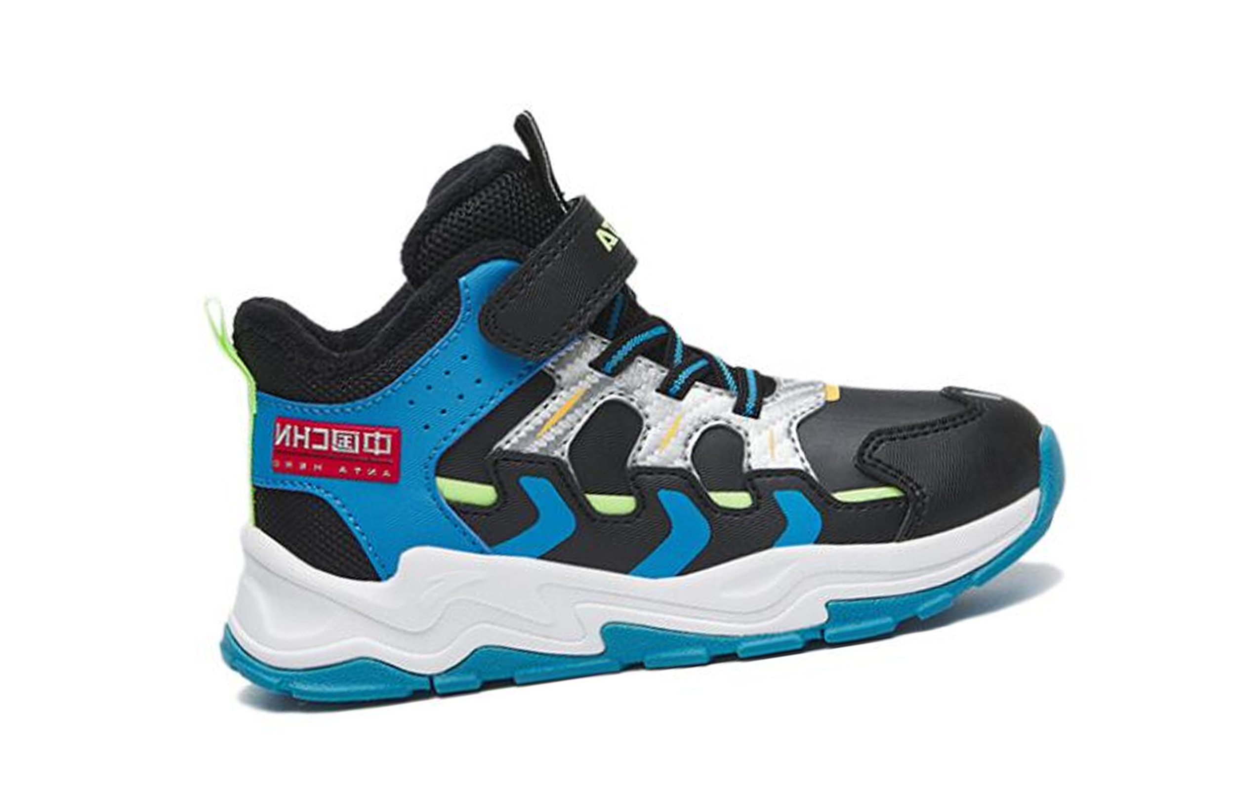 Order (PS) Anta Mid-Top 'Blue Silver Magic Tape' Sepatu - Biru Perak Ajaib 312249993-1