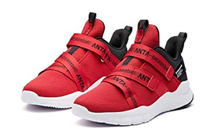 Lookbook (Preschool) Anta Mid-Top 'Red Black White' A31911103-2