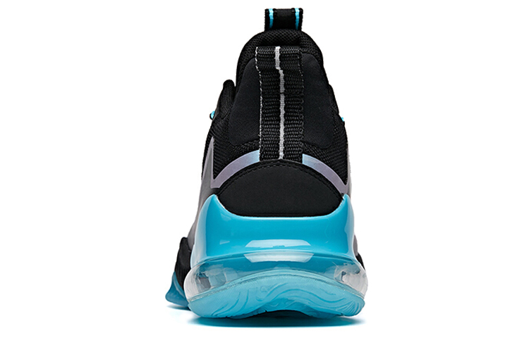 Shop (Preschool) Anta Mid-Top Basketball 'Black Blue' 312011101-1