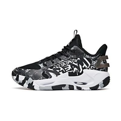 (PS) Anta Mid-Top Basketball 'Black Grey White'