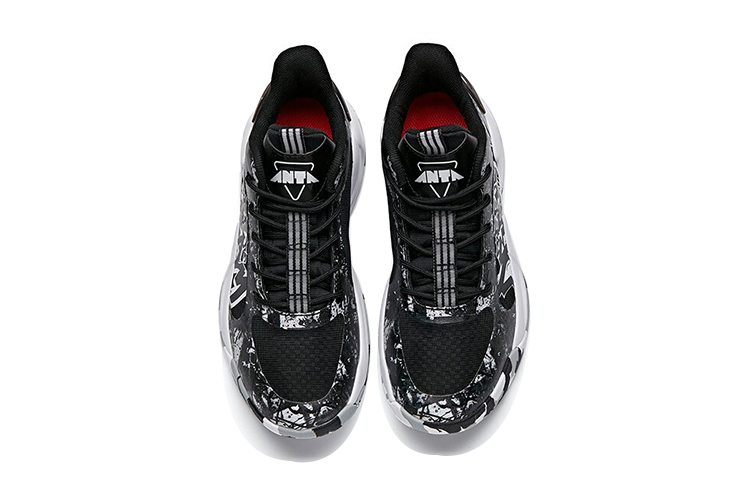 Lookbook (Preschool) Anta Mid-Top Basketball 'Black Grey White' 312121110-3