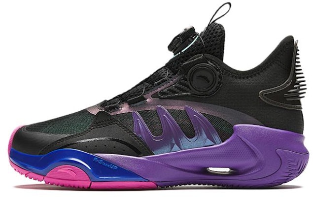 (Preschool) Anta Mid-Top Basketball 'Black Purple' A312411107-4 Buy (Preschool) Anta Mid-Top Basketball 'Black Purple' A312411107-4