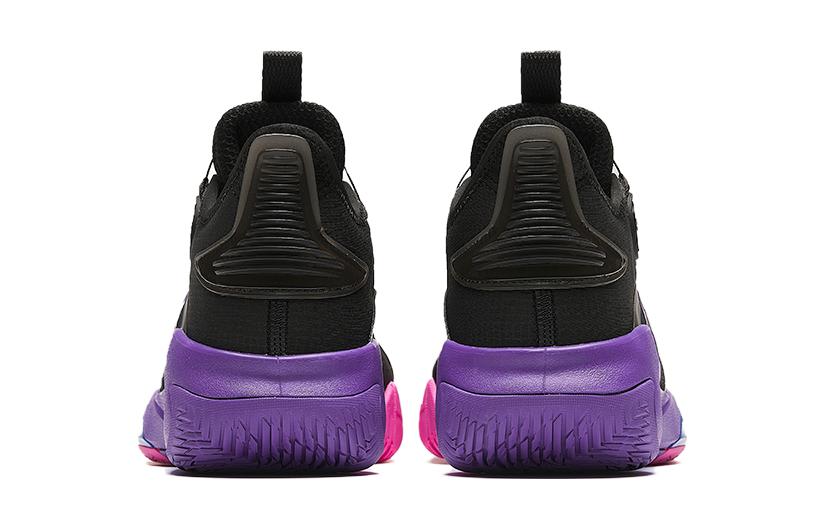 Lookbook (Preschool) Anta Mid-Top Basketball 'Black Purple' A312411107-4