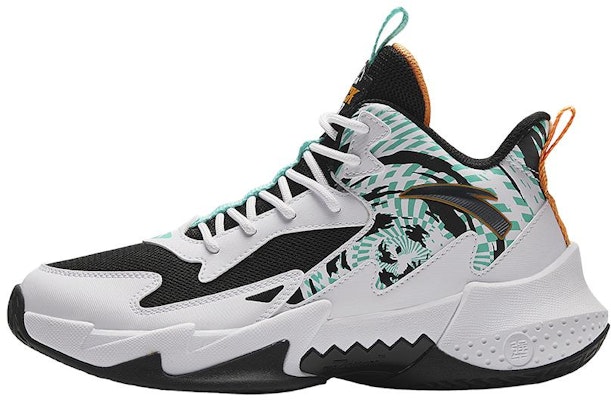 (Preschool) Anta Mid-Top Basketball 'Black White Green' A312341108-1 Buy (Preschool) Anta Mid-Top Basketball 'Black White Green' A312341108-1