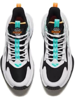 (Preschool) Anta Mid-Top Basketball 'Black White Green' A312341108-1 Lookbook (Preschool) Anta Mid-Top Basketball 'Black White Green' A312341108-1
