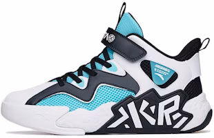 (Preschool) Anta Mid-Top Basketball 'Cement Buster White Black Green' A312221166-2 (Preschool) Anta Mid-Top Basketball 'Cement Buster White Black Green' A312221166-2