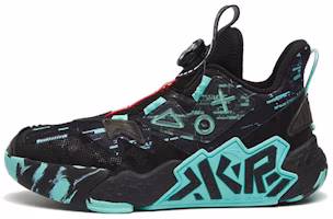 (Preschool) Anta Mid-Top Basketball 'Cement Kryptonite Black Blue' A312241101-6 (Preschool) Anta Mid-Top Basketball 'Cement Kryptonite Black Blue' A312241101-6