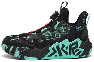 (Preschool) Anta Mid-Top Basketball 'Cement Kryptonite Black Blue' A312241101-6 (Preschool) Anta Mid-Top Basketball 'Cement Kryptonite Black Blue' A312241101-6