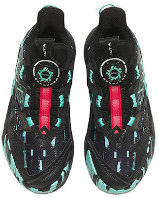 (Preschool) Anta Mid-Top Basketball 'Cement Kryptonite Black Blue' A312241101-6 Lookbook (Preschool) Anta Mid-Top Basketball 'Cement Kryptonite Black Blue' A312241101-6