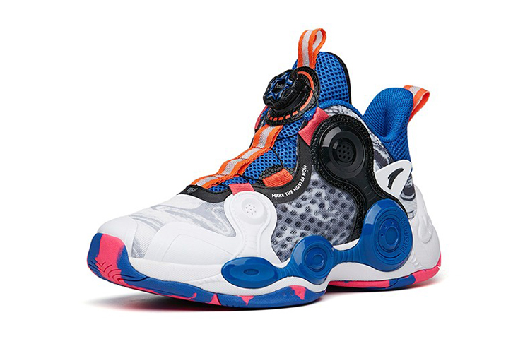 Order (Preschool) Anta Mid-Top Basketball 'White Blue' 312221102-5