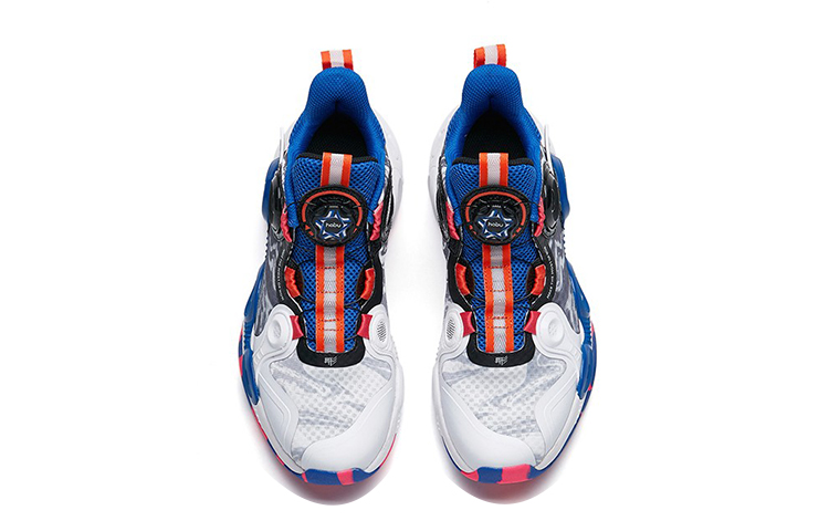 Lookbook (Preschool) Anta Mid-Top Basketball 'White Blue' 312221102-5
