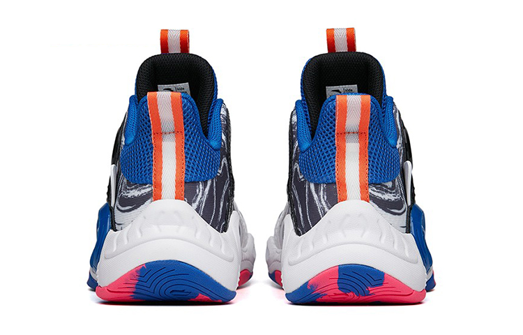 Shop (Preschool) Anta Mid-Top Basketball 'White Blue' 312221102-5