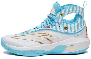 (Preschool) Anta Mid-Top Basketball 'White Blue Gold' 312321130-4 (Preschool) Anta Mid-Top Basketball 'White Blue Gold' 312321130-4
