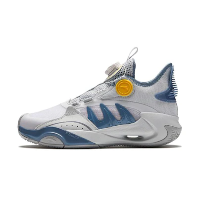 (PS) Anta Mid-Top Basketball Shoes 'Grey White'