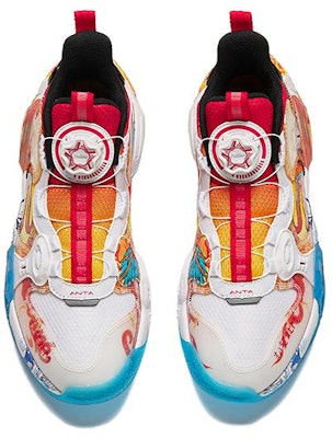 (Preschool) Anta Mid-Top Basketball Sneakers 'White Red' 312411123-1 Lookbook (Preschool) Anta Mid-Top Basketball Sneakers 'White Red' 312411123-1