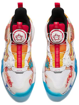 (Preschool) Anta Mid-Top Basketball Sneakers 'White Red' 312411123-1 Lookbook (Preschool) Anta Mid-Top Basketball Sneakers 'White Red' 312411123-1