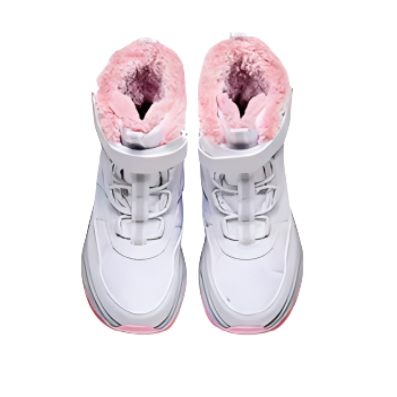 Shop (Preschool) Anta Mid-Top Boots 'Light Fog Purple' A322346902-3