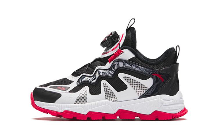 (Preschool) Anta Mid-Top Running Shoe 'Black and White' 312349973-1