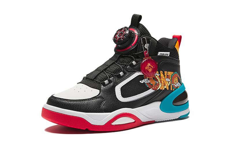 Order (PS) Anta Hardloop Schoen Mid-Top ''Zwart Rood'' 312348001-12