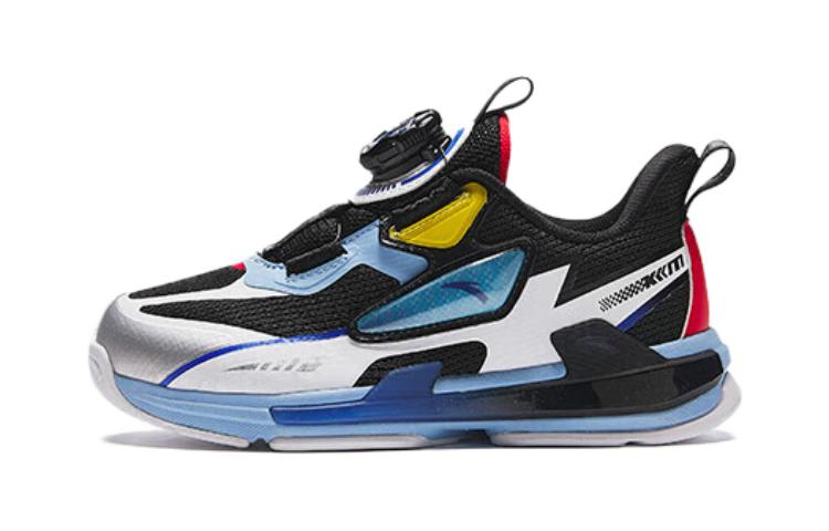 (Preschool) Anta Mid-Top Running Shoe 'Black White Blue' 312419962-1