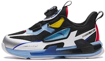(Preschool) Anta Mid-Top Running Shoe 'Black White Blue' 312419962-1 (Preschool) Anta Mid-Top Running Shoe 'Black White Blue' 312419962-1