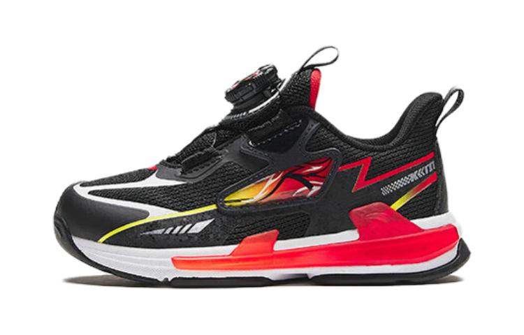 Buy 中童 安踏兒童 旋鈕 防滑防踢 中幫 兒童跑步鞋 黑白紅