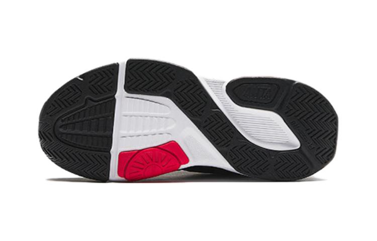 Shop 中童 安踏兒童 旋鈕 防滑防踢 中幫 兒童跑步鞋 黑白紅