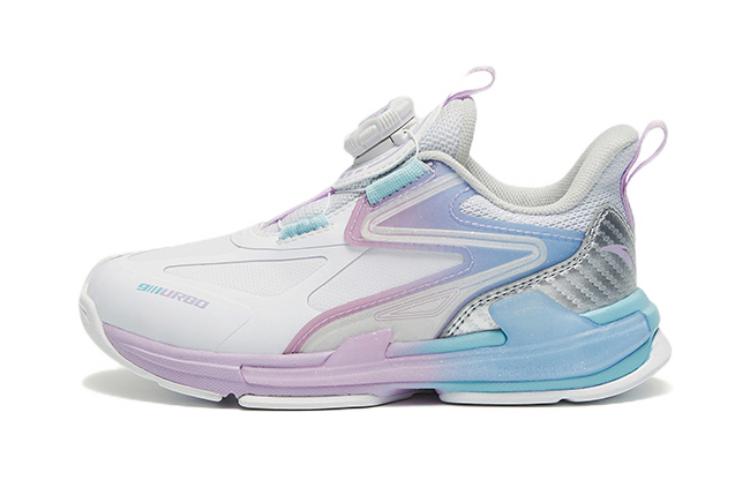 (Preschool) Anta Mid-Top Running Shoe 'White Purple Silver' 322249961N-3
