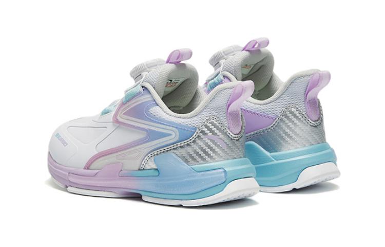 Shop (Preschool) Anta Mid-Top Running Shoe 'White Purple Silver' 322249961N-3
