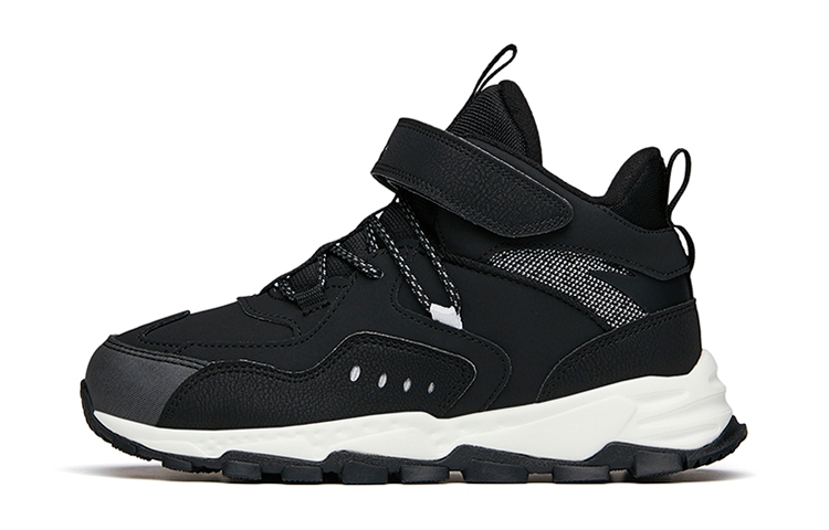 (Preschool) Anta Mid 'Black White Velcro' A332146860-4