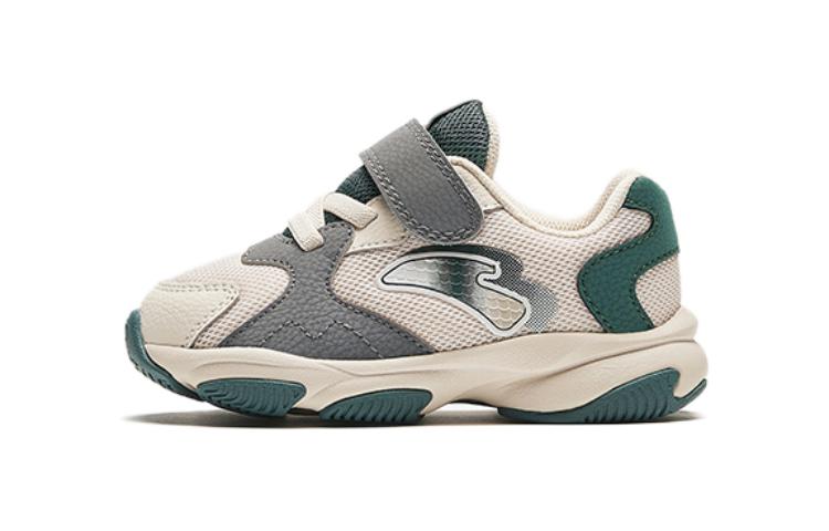 (Preschool) Anta Mid 'Grey Green Velcro' A312410006-4
