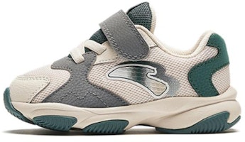 (Preschool) Anta Mid 'Grey Green Velcro' A312410006-4 (Preschool) Anta Mid 'Grey Green Velcro' A312410006-4