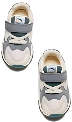 (Preschool) Anta Mid 'Grey Green Velcro' A312410006-4 Shop (Preschool) Anta Mid 'Grey Green Velcro' A312410006-4
