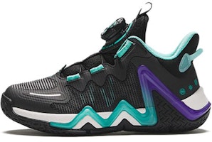 (Preschool) Anta Mid Basketball Shoes 'Black Green' 312419953-2 (Preschool) Anta Mid Basketball Shoes 'Black Green' 312419953-2