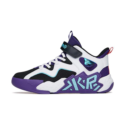 (PS) Anta Mid Black White Purple 'Cement Court'