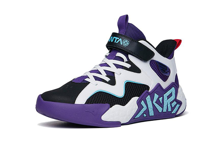 Order (PS) Anta Mid Negro Blanco Morado 'Cement Court' zapatillas deportivas. A312221166-3