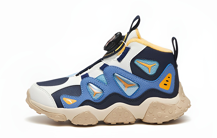 (Preschool) Anta Outdoor Casual Sneaker 'Black White Blue Velvety' A312249904-2