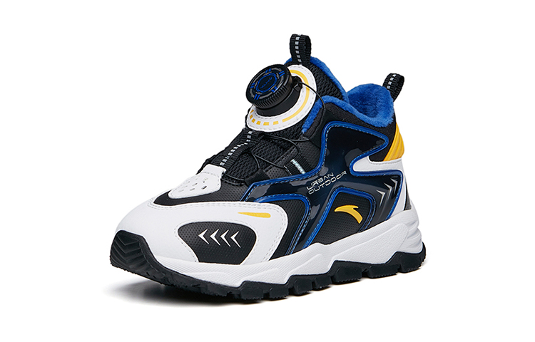 Order (Preschool) Anta Outdoor Slip-On Sneakers 'Black White Yellow' 312149962A-4